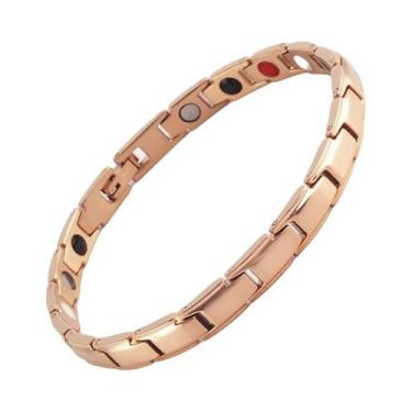 Imagem de Pulseira De Terapia Magnética De Hematita Unissex, Auxiliar Do Sono, B