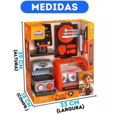 Imagem de Churrascaria do Chef Kit Brinquedo para Brincadeira em Dupla - Usual B