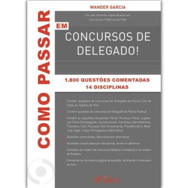 Imagem de Como Passar em Concursos de Delegado 1800: Questões Comentadas 14 Disc