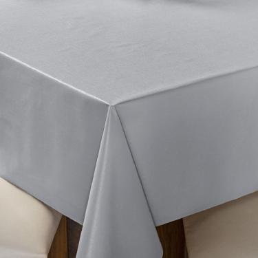 Imagem de Toalha De Mesa 4 Lugares Térmica Impermeável 1,40 M X 1,40 M 100% Policloreto De Vinila - Cinza
