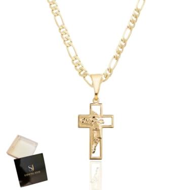 Imagem de Cordão Masculino Banhado A Ouro 24K Com 70cm