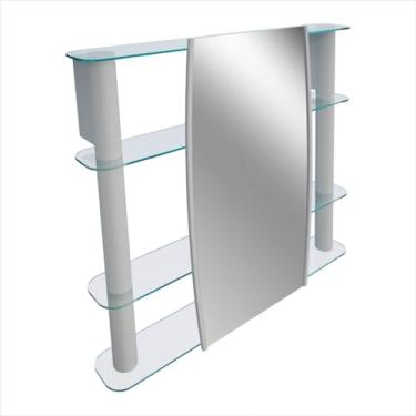 Imagem de Armário Sobrepor Cris Slip Silver 80x11x64cm - Cris Metal