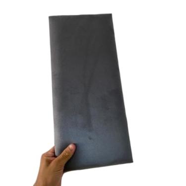 Imagem de Cabeceira Estofada Queen 160cm Suspensa para Cama de Casal, Revestimento em Linho Bege e Couro Sintético Caramelo, Painel Decorativo para Quarto(7,AZUL)