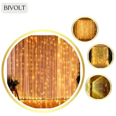 Imagem de Cortina Fio De Cobre Led: Toque De Brilho Para Festas