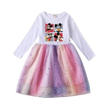 Imagem de Vestido De Princesa Tutu De Manga Longa Para Meninas Pequenas Com Rend