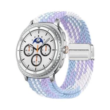 Imagem de Pulseira Magnética De Nylon Trançado Solo Loop De 40mm 44mm 46mm Para 