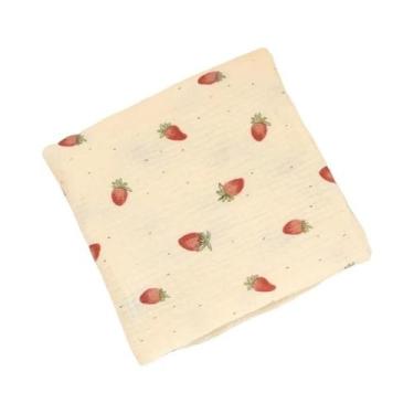 Imagem de Manta De Algodão Muslin Para Bebês, Macia E Respirável, Com Estampa De
