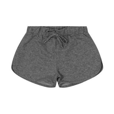 Imagem de Shorts Básico Infantil Feminino Rovi Kids Cinza - Rovitex Kids Básicos