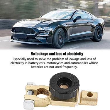 Imagem de Acouto Isolador de Desconexão do Tipo Botão Desligado da Bateria Automática do Carro - Qualidade Premium, para Instalar, Evita o Consumo de Bateria de Carros, Motocicletas e Veículos - Preto (Preto)