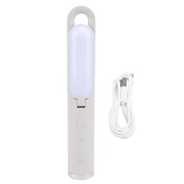 Imagem de Marhynchus Lanterna de Acampamento Dobrável Lanterna USB Recarregável para Barraca Suspensa Luz Dupla Função 2 Modos 1200mAh Bateria Com Gancho para Emergência Interna e Externa (WHITE)