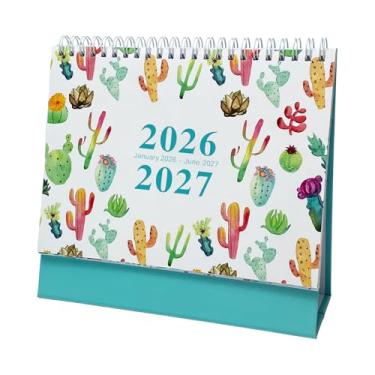 Imagem de Calendário de mesa 2026, agenda mensal de grosso, calendário de mesa estética 2026-2027, para planejamento de agendamentos, escritório em casa, escola, professor, aluno, Natal, Ano Novo