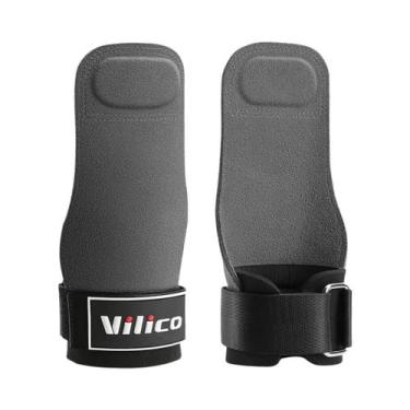 Imagem de Luvas De Couro Antiderrapantes Para Academia, Levantamento De Peso, Tr