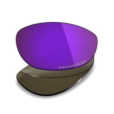 Imagem de Mryok Lentes de reposição polarizadas Plus para óculos de sol Oakley Straight Jacket 1999, HD Polarized, proteção UV, resistente a impactos e ajuste perfeito - roxo plasma