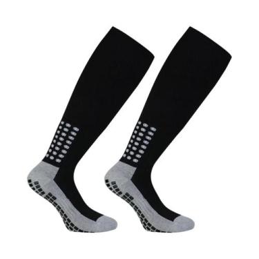 Imagem de Meias Masculinas Antiderrapantes Para Futebol, Com Almofadas Acolchoad