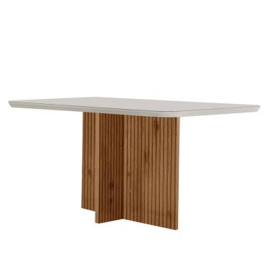Imagem de Mesa Sala De Jantar Olimpia 120cm Off White/ Imb Rip