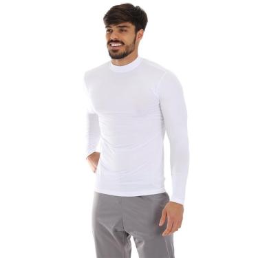 Imagem de Camisa Térmica UV Branca Fristyle Proteção Segunda Pele Manga Longa-Masculino