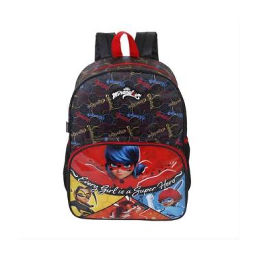 Imagem de Mochila de Costas Escolar Infantil Zag Miraculous Max - dermiwil