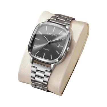 Imagem de Relógio De Quartzo Masculino Para Negócios, Moda, Mostrador Quadrado, 