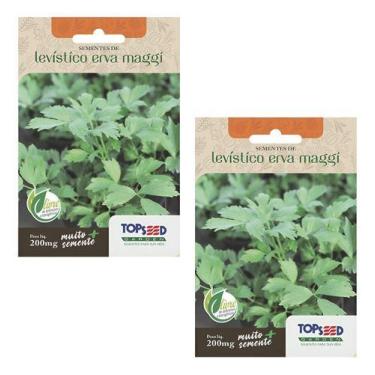 Imagem de Kit 2 Sementes Levístico Erva Maggi Tempero Para Caldo 200mg - Topseed