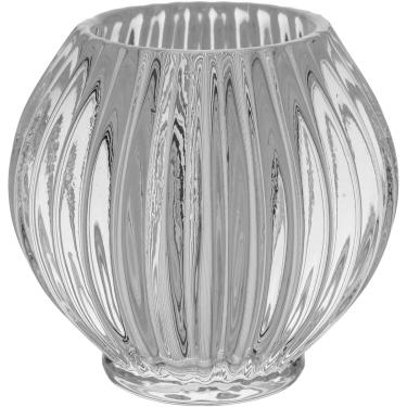 Imagem de Castiçal  Vidro Transparente 9X9X9Cm Gs