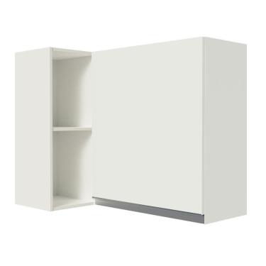 Imagem de Armário Aéreo De Canto 100% Mdf Com Adega Branco Smart Madesa Branco