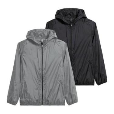 Imagem de Kit 2 Jaquetas Corta Vento Masculina Impermeável Leve Para Corrida Ciclismo e Uso Casual-Masculino