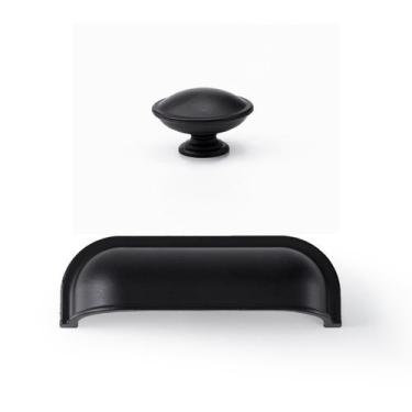 Imagem de Puxador Concha  Puxadores Moveis Puxadores de armário cozinha Kit 15 P