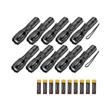 Imagem de Lanterna LED T6 À Prova d'Água De Alta Potência Com 5 Modos, Zoom, Alu