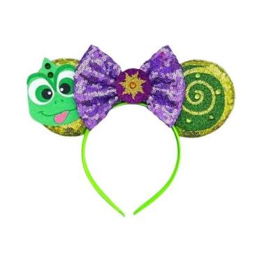 Imagem de Tiara De Orelhas Do Mickey E Da Minnie Com Laços De Lantejoulas, Acess