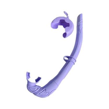 Imagem de Snorkel Dobrável De Silicone Macio Com Estojo De Armazenamento Para Me
