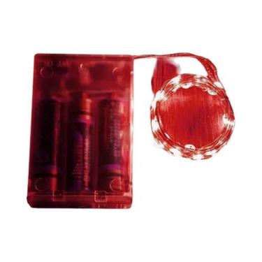 Imagem de Corda De Luzes LED Prateadas De 10M Com 100 LEDs, Alimentada Por Bater