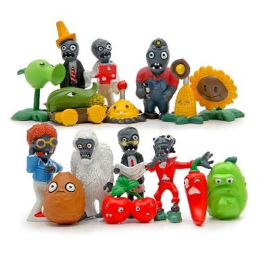 Imagem de Coleção de brinquedos de figuras de anime Plants Zombies 16 unidades d