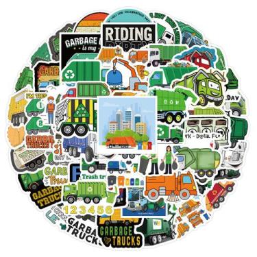 Imagem de Pacote de adesivos: Garbage Construction Truck Anime 60 unidades Water