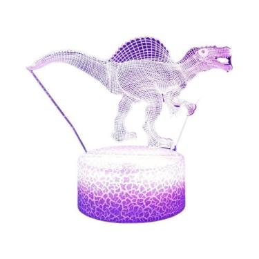 Imagem de Luz Noturna LED 3D De Dinossauro Para Crianças, Decoração De Quarto, L