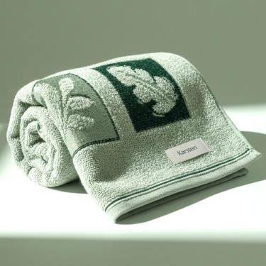 Imagem de Toalha de Banho Karsten Quebec 100% Algodão Barra em Jacquard Grossa M