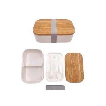 Imagem de Kit Marmiteiro Talheres Colher Fruta Pote Vasilha Armazena Conserva Re