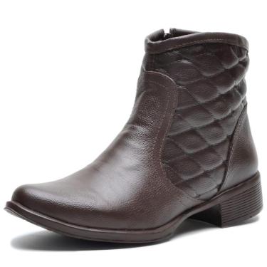 Imagem de Bota Cano Curto Feminina Couro Chelsea Peccato NS Olimpia-Feminino