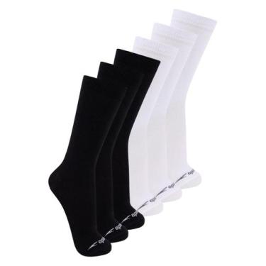 Imagem de Kit com 6 Pares de Meias Esportiva Cano Longo Speedo 8026 Colorido, Br