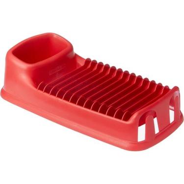 Imagem de Escorredor de Louças Vermelho 12 Pratos 30x16x9 Cm - Sanremo