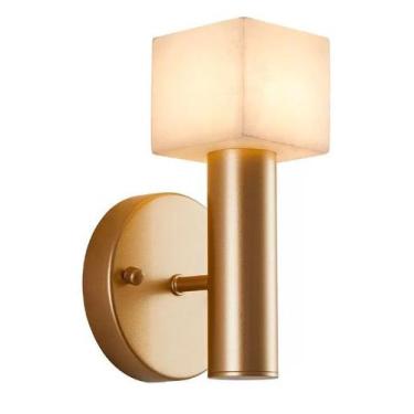 Imagem de Arandela Dufi Marmore - Cor Ouro Champagne - 21cm - no-brand