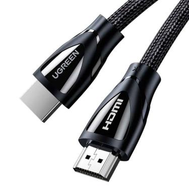 Imagem de Cabo de Vídeo Hdmi 2.1 Ugreen 8K Ultra HD 60Hz Macho/Macho 3 Metros Dolby Atmos Preto (80404)