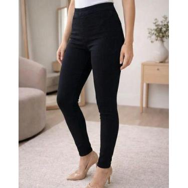 Imagem de Calça Feminina Skinny Confort Preta Com Elastano E Poliéster - D17JEAN