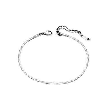 Imagem de Pulseira Masculina Ultra Fina Grumet Flat Aço Inoxidável-Masculino