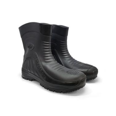 Imagem de Bota Impermeável Chuva Moto Motociclista PVC Monseg, Preto, 37/38