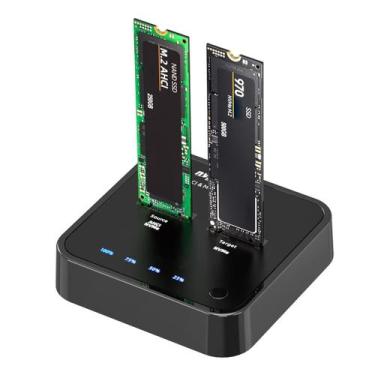 Imagem de Estação de acoplamento SSD ISHEEP K3016P2 NVMe AHCI Cloner Duplicator