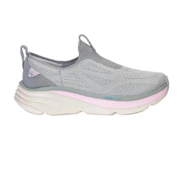 Imagem de Tenis skechers dlux vapor pure stride feminino, 38, Cinza, Rosa