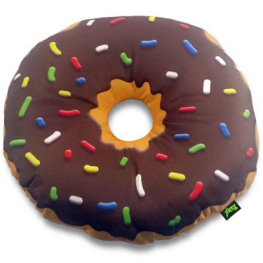 Imagem de Almofada Divertida Rosquinha Donut Chocolate Decoração Geek - Yaay, Ma