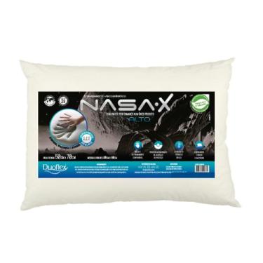 Imagem de Travesseiro Duoflex NASA X Alto Viscoelástico 40x60x13cm Conforto