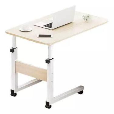 Imagem de Mesa Multiuso Notebook Ajustavel Cafe Sofa Cama Com Rodas Computador H