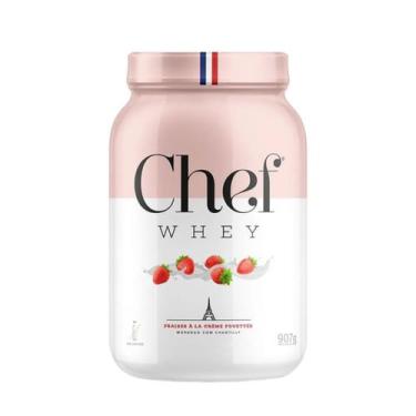 Imagem de Whey Protein Sem Lactose - 907g Morango com Chantily - Chef Whey